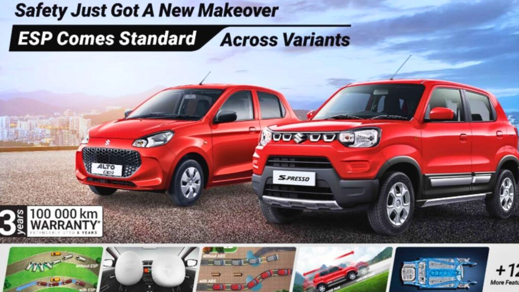 ESP As Safety Features In S-Presso Alto K10